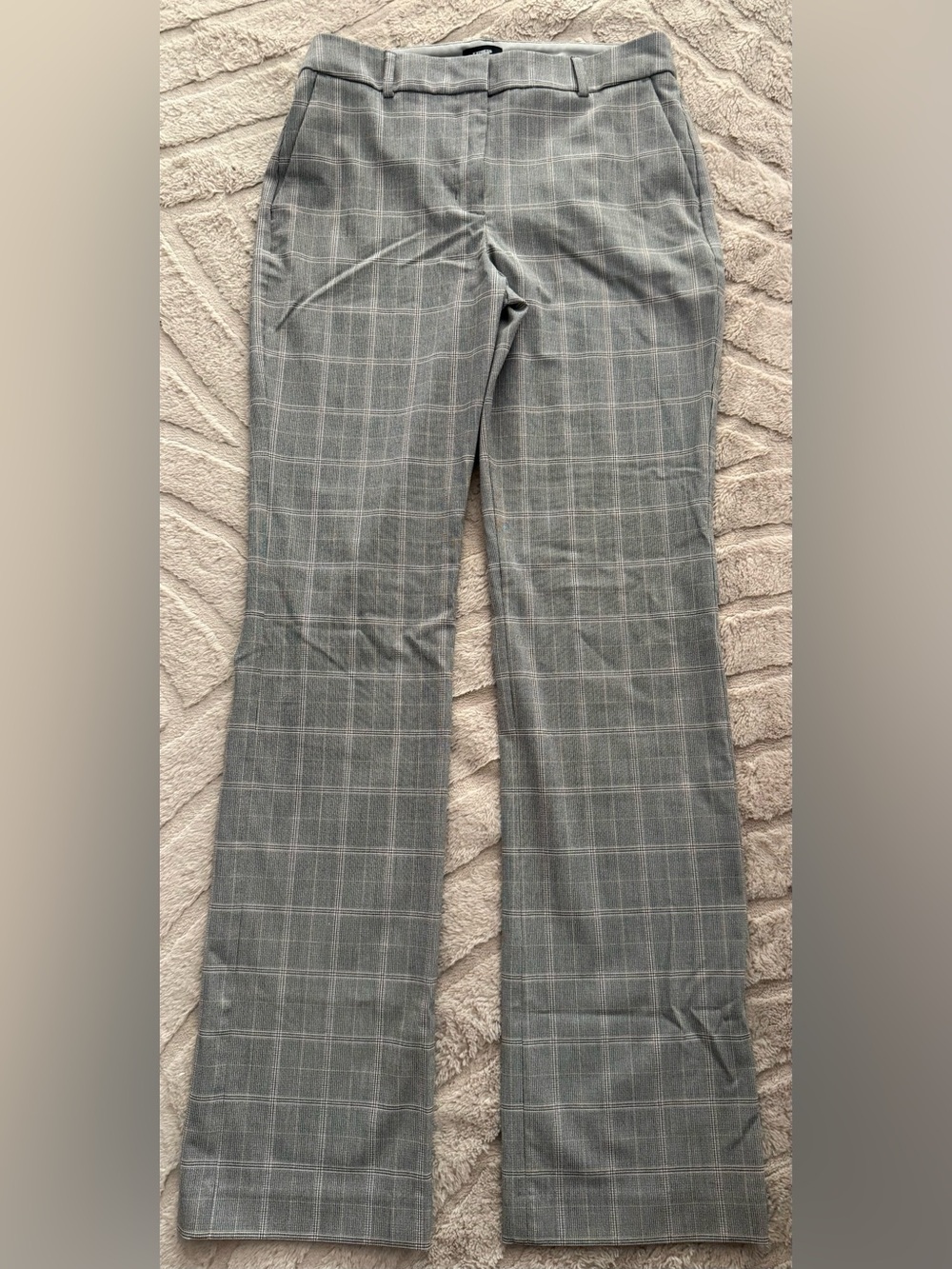 Express Woman’s Gray Plaid Dress Pants
